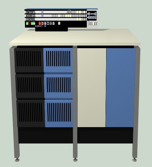 Artist's impression of the replica computer